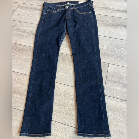 rag & bone Denim - Rag & Bone Dark Blue Denim straight leg Capri low rise Jeans size 26